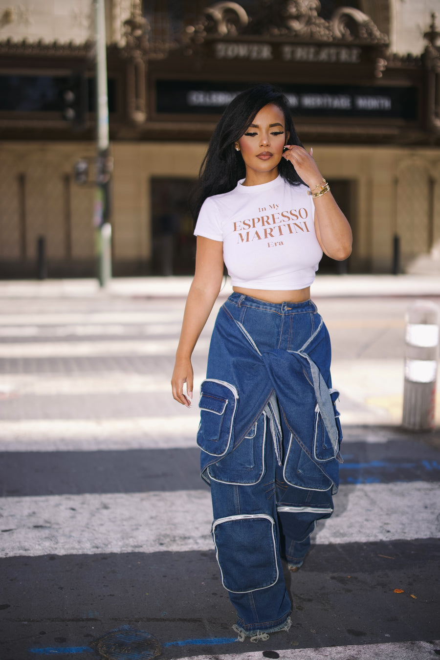 Blame Her | Cargo Wrap Denim Jeans ESTIMATED SHIP DATE 10/20-11/5