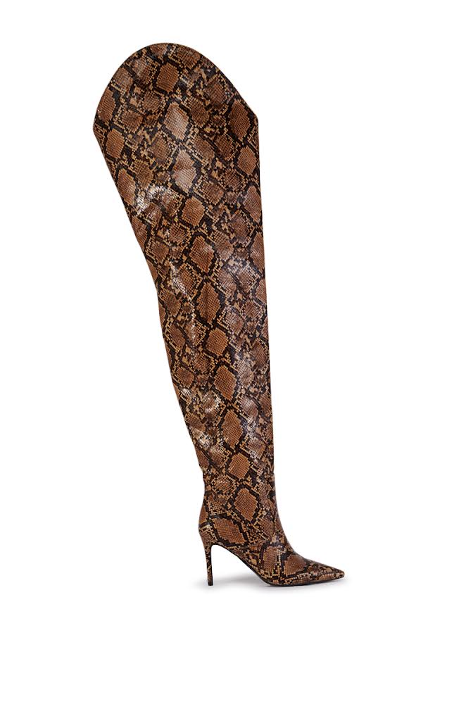 Let’s Get High| Faux Snakeskin Boot