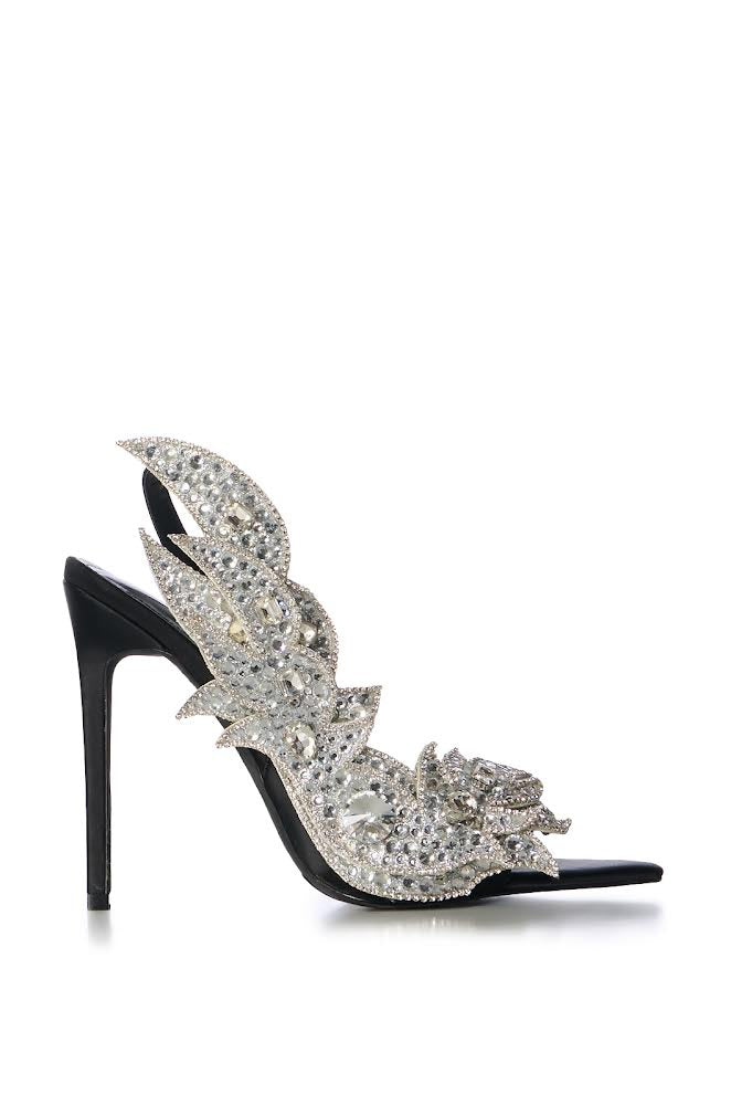 Go Cinderella| Rhinestone Slingback Sandal