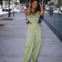 Jump On it | Button Up Jumpsuit