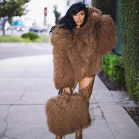 Uptown Girl  | Mongolian Fur Coat set Estimated to Ship 10/15-10/31