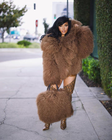 Uptown Girl  | Mongolian Fur Coat set Estimated to Ship 10/15-10/31