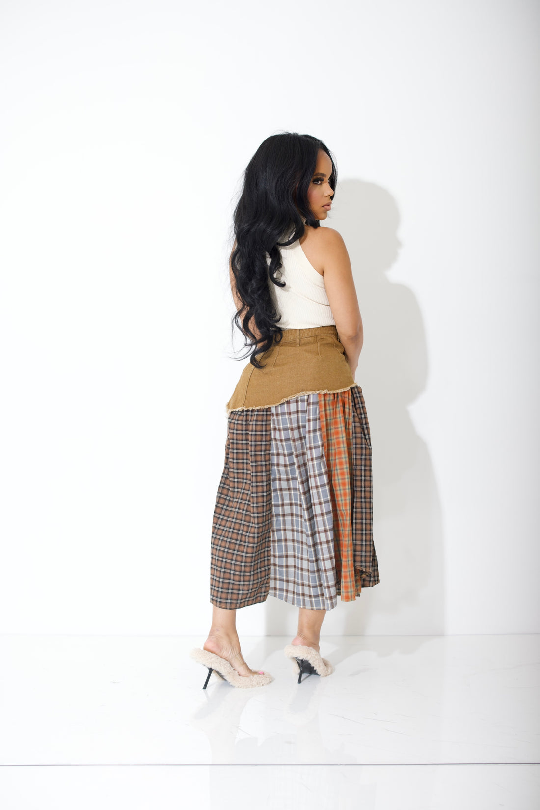 Cinnamon Apple  |Plaid Skirt