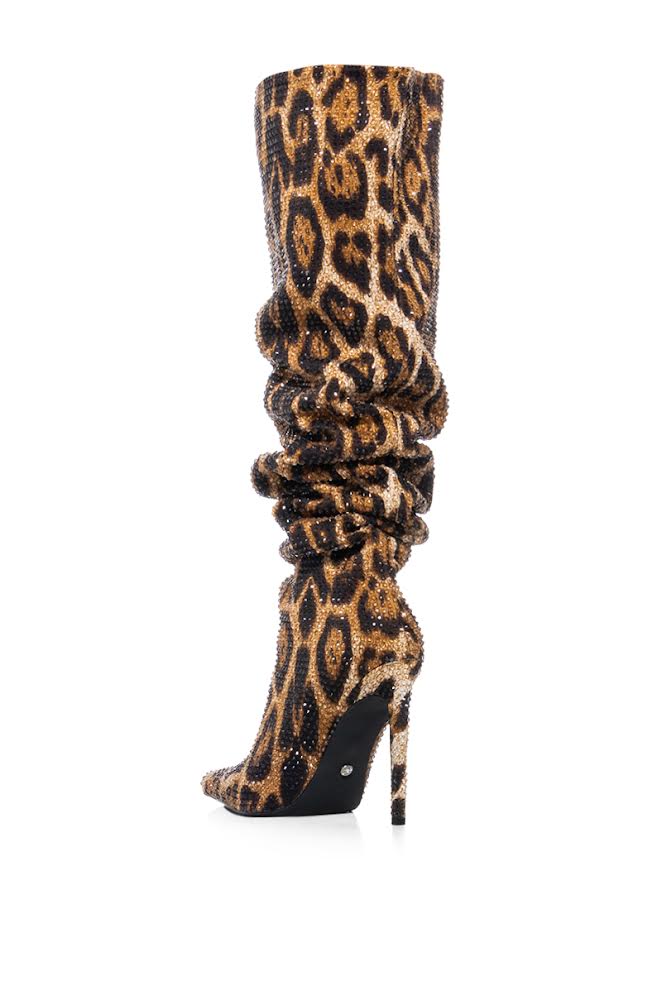 Change Spots | Leopard Rhinestone Boots