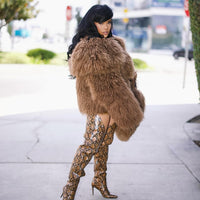 Uptown Girl  | Mongolian Fur Coat set Estimated to Ship 10/15-10/31