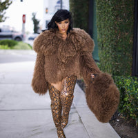 Uptown Girl  | Mongolian Fur Coat set Estimated to Ship 10/15-10/31