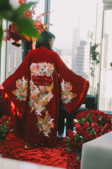 Grace & Mercy Shall Follow III | Velvet Kimono Set