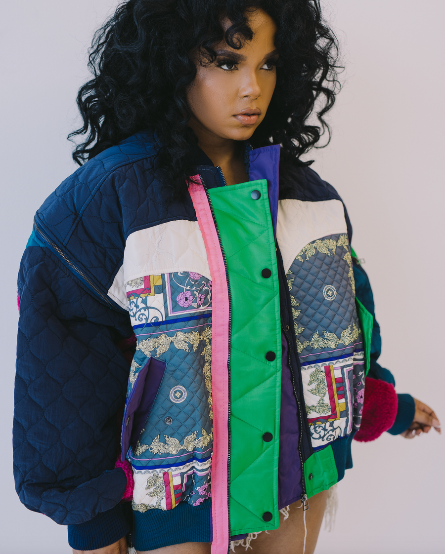 Patchwork Princess | Quilted Bomber PRE ORDER ESTIMATED SHIP DATE (9/30-10/15)