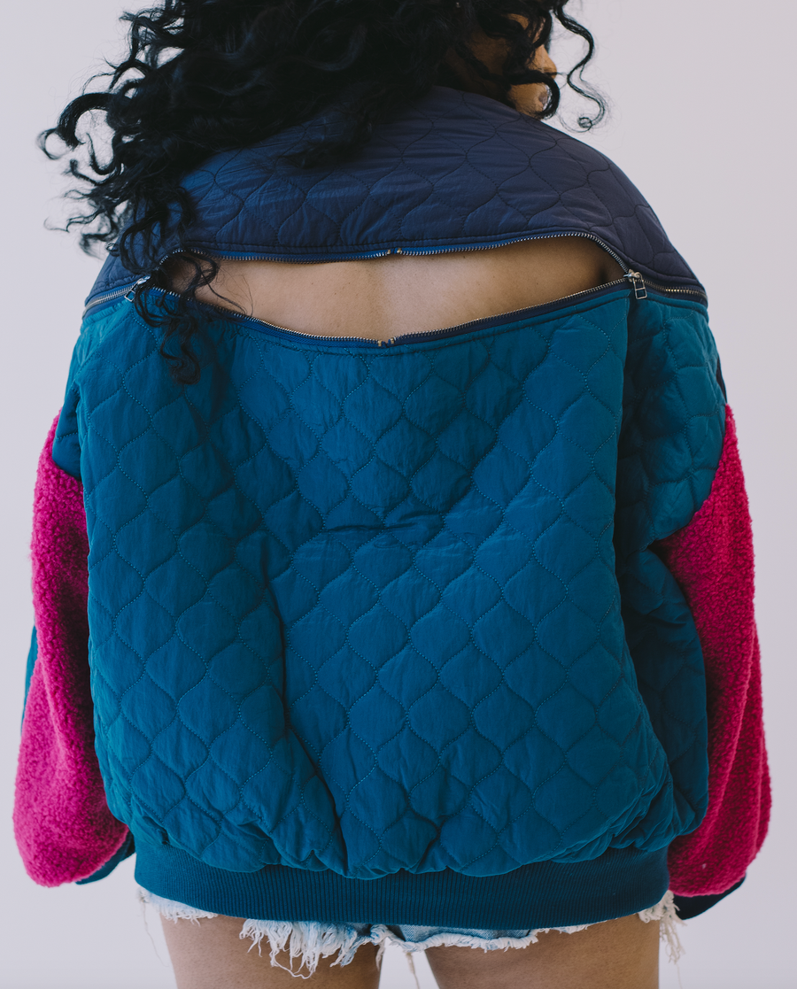 Patchwork Princess | Quilted Bomber PRE ORDER ESTIMATED SHIP DATE (9/30-10/15)
